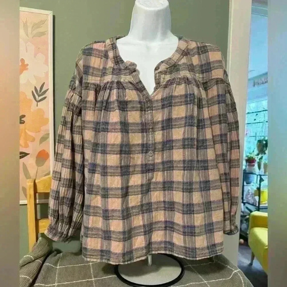 FREE PEOPLE
Jessi Plaid Top size XS - Picture 1 of 7